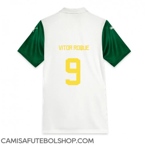 Camisa de time de futebol Palmeiras Vitor Roque #9 Replicas 2º Equipamento 2025-26 Manga Curta Camisa de time de futebol Palmeiras Vitor Roque #9 Replicas 2º Equipamento 2025-26 Manga Curta